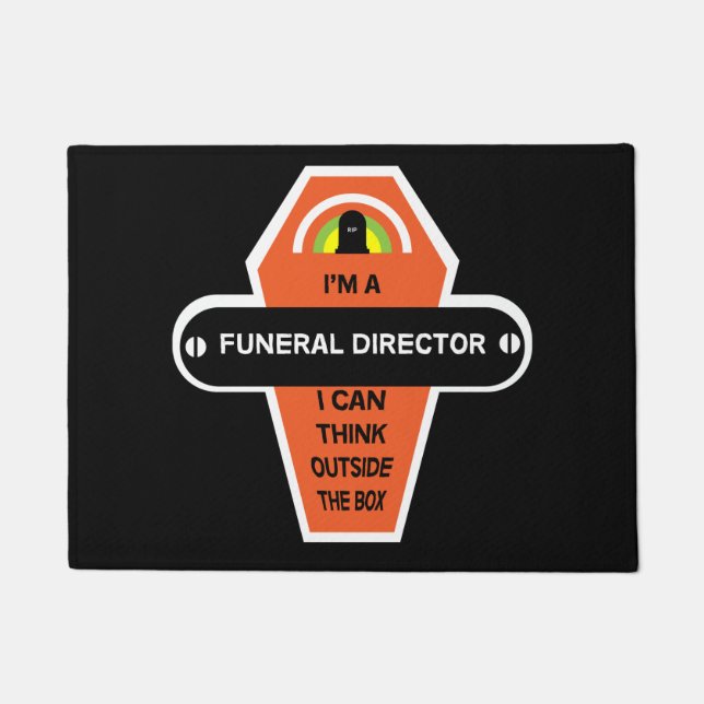 Funeral Director Merchandise | Funny Gifts Doormat (Front)