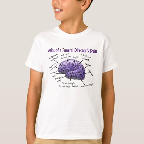 Funeral DirectorMortician Funny Brain Design T_Shirt