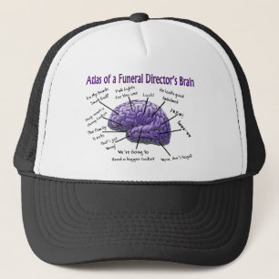Funeral Director/Mortician Funny Brain Design Trucker Hat