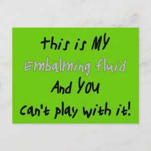 Funeral Director/Mortician Funny Gifts Postcard