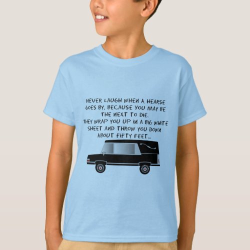 Funeral DirectorMortician Funny Hearse Design T_Shirt