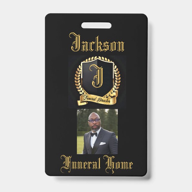 Funeral Director Name Tag Badge (Front)