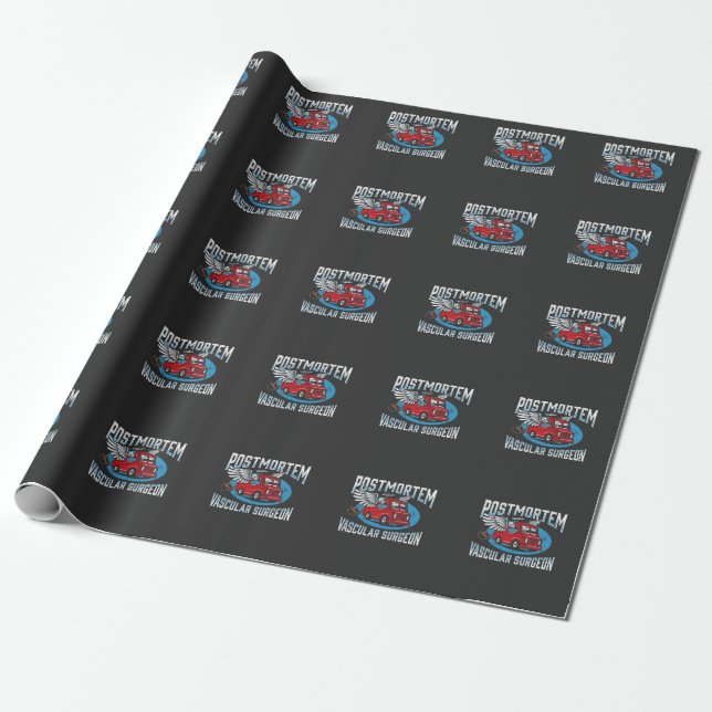 Funeral Director Postmortem Vascular Surgeon Wrapping Paper (Unrolled)