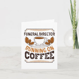 Funeral Director running on Coffee Caffeine Gift Card