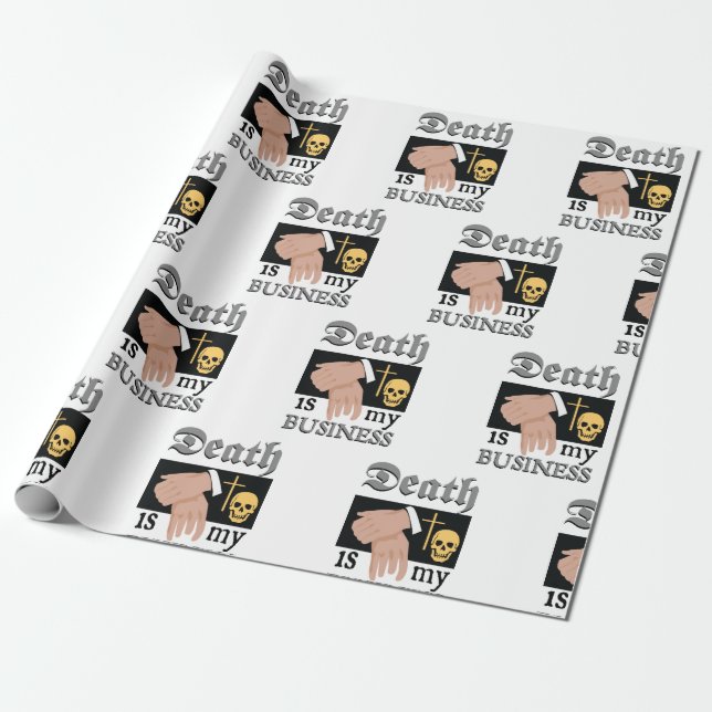 Funeral Director Wrapping Paper (Unrolled)