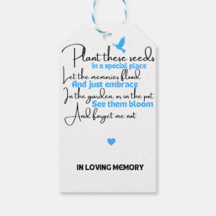 Funeral Favors Memorial Tags