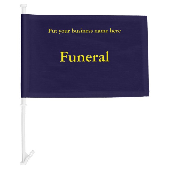Funeral Flag for Cars and Trucks (Front)
