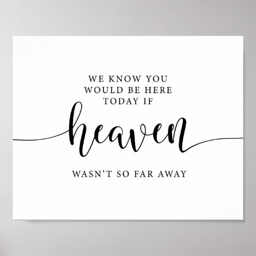 Funeral Heaven Memorial Wedding Remembrance Sign