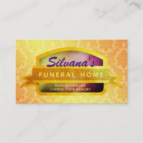 Funeral Home Slogans Business Cards