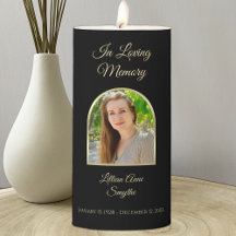 Funeral In Loving Memory Black Photo