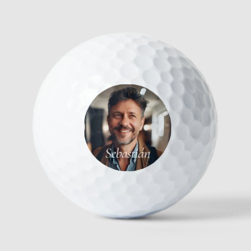 Funeral In Loving Memory Photo Golf Balls
