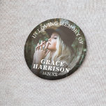 Funeral In Loving Memory | Remembrance Photo Button<br><div class="desc">A button for friends and family to wear at a funeral with a photograph of your loved one and the words "IN LOVING MEMORY OF",  their name and date of funeral/death.</div>