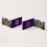 Funeral in our hearts forever purple poem card Funeral in our hearts forever purple poem card