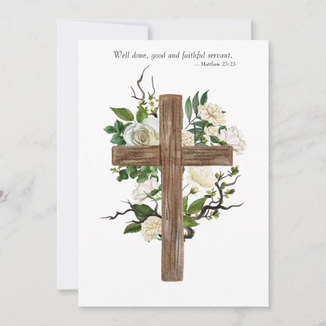 Funeral Invitation  (Front)