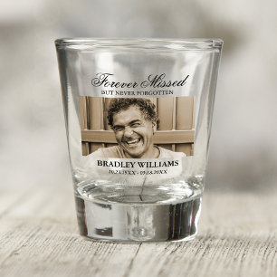 Funeral Keepsake Memorial Photo Shot Glass
