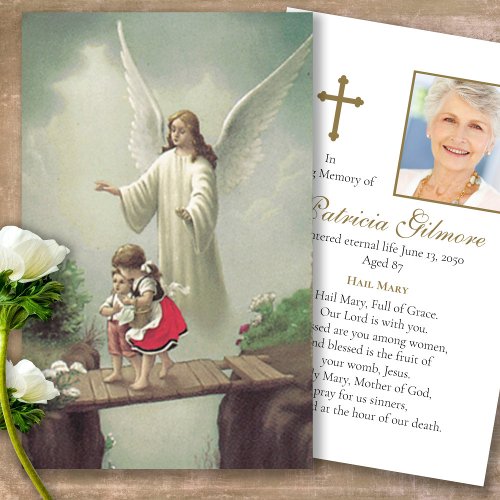 Funeral Loss Angel Memorial Prayer Sympathy Cards