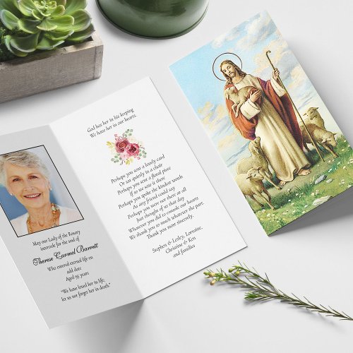 Funeral Loss Good Shepherd Prayer Sympathy Cards