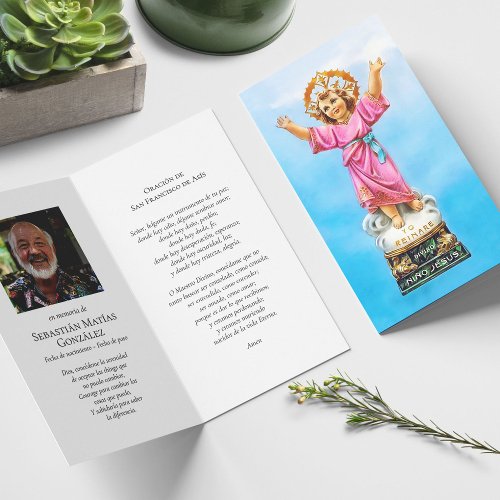 Funeral Loss Nino Jesus Prayer Sympathy Cards