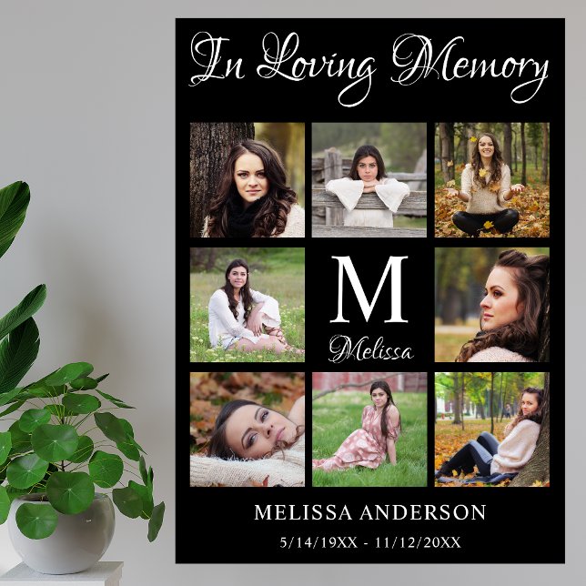 Funeral Loving Memory Personalized Photo Collage Poster (Creator Uploaded)