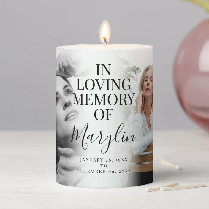 5 x REMEMBRANCE-CANDLES-FUNERAL-MEMORY-MEMORIAL-CANDLES PERSONALISED FAVOURS