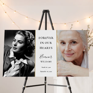 Funeral Memorial Celebration Of Life 2 Photo Sign