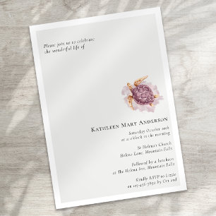 Funeral Memorial Celebration of Life Invitation