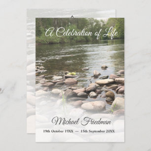Funeral Memorial Celebration of Life Jewish Invitation