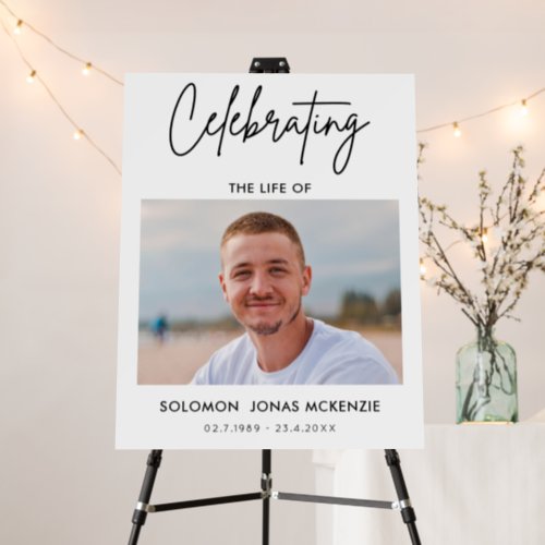 Funeral Memorial  Celebration of Life Welcome sign