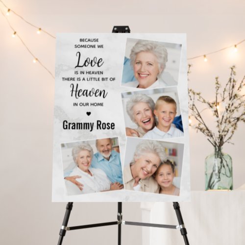 Funeral Memorial Heaven Keepsake Photo Collage Foam Board