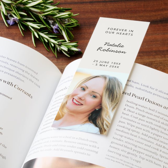 Funeral Memorial Modern Poem Bookmarks (Book)