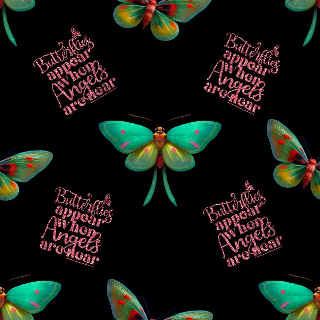 Funeral Memorial Personalized Butterfly Angels Napkins (Creator Uploaded)