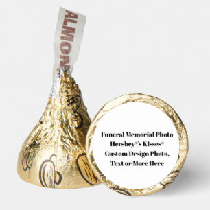 Funeral Memorial Photo Chocolates - Personalized Hershey®'s Kisses®