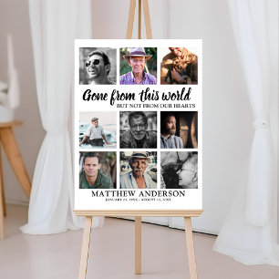 Funeral/Memorial Photo Collage & Quote Sympathy Foam Board