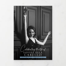 Funeral memorial program simple snap photos