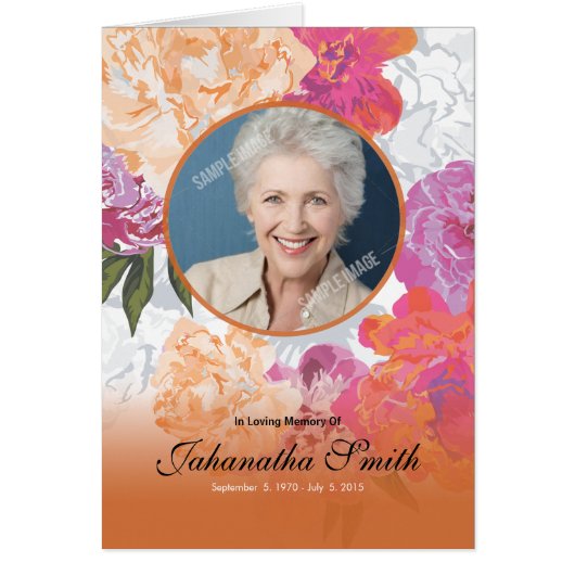 Funeral Memorial Program Template (Front)