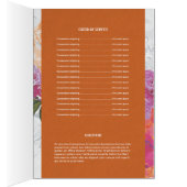 Funeral Memorial Program Template (Inside (Right))
