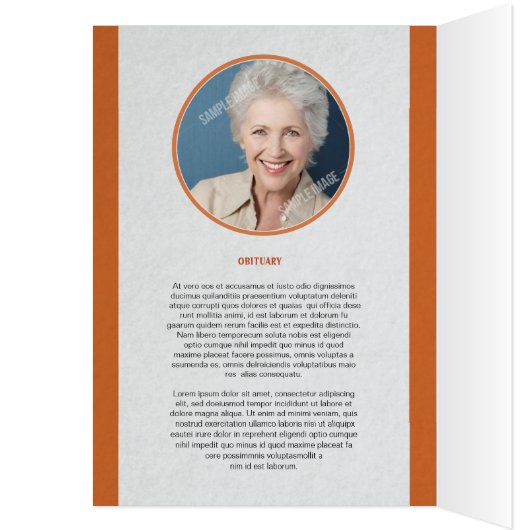 Funeral Memorial Program Template (Inside (Left))