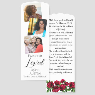 Funeral Memorial | Religious Bookmark Card