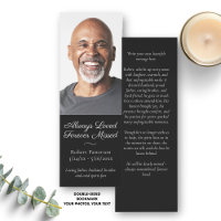 Funeral Memorial Remembrance With Custom Photo