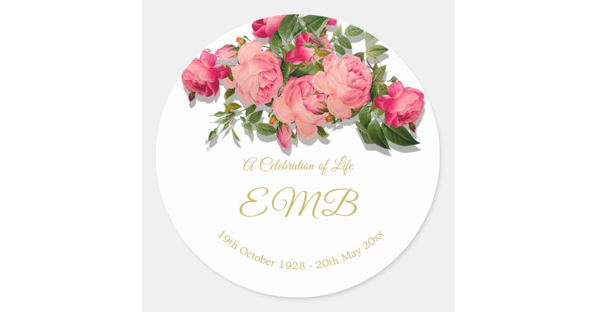 Peonies Forever Candle Labels - Make Your Own Candle Stickers