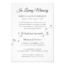 Death Invitations Zazzle