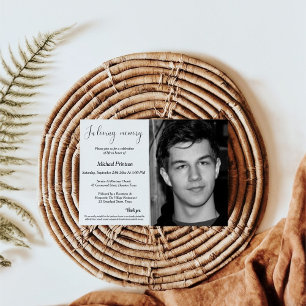Funeral, memorial service, celebration of life invitation