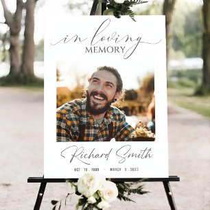 Funeral Memorial Sign , Celebration Of Life Welcom