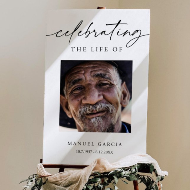 Funeral Memorial Sign Funeral Welcome Sign Celebra (Creator Uploaded)