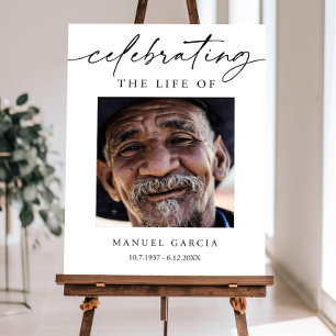 Funeral Memorial Sign Funeral Welcome Sign Celebra