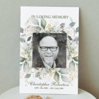 Funeral Memorial Sympathy Poem Prayer Thank You