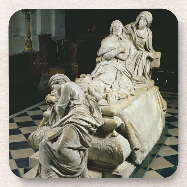 Funeral monument to Armand-Jean du Plessis, Cardin Beverage Coaster (Front)