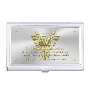 Funeral Mortician, Golden Square, Rising Phoenix Business Card Case