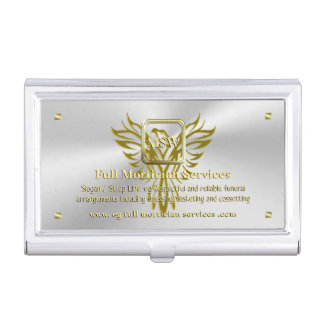 Funeral Mortician, Golden Square, Rising Phoenix Business Card Case