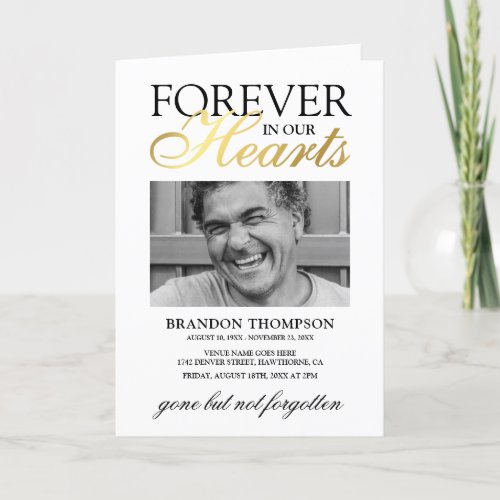 Funeral Obituary Order of Service Program